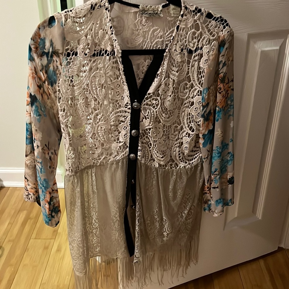 Floral Crocheted top